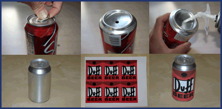Making Duffbeer Cans